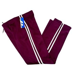Prospirit Athletic Gear | NWT Maroon Burgundy Athletic Track Pants | Size XS